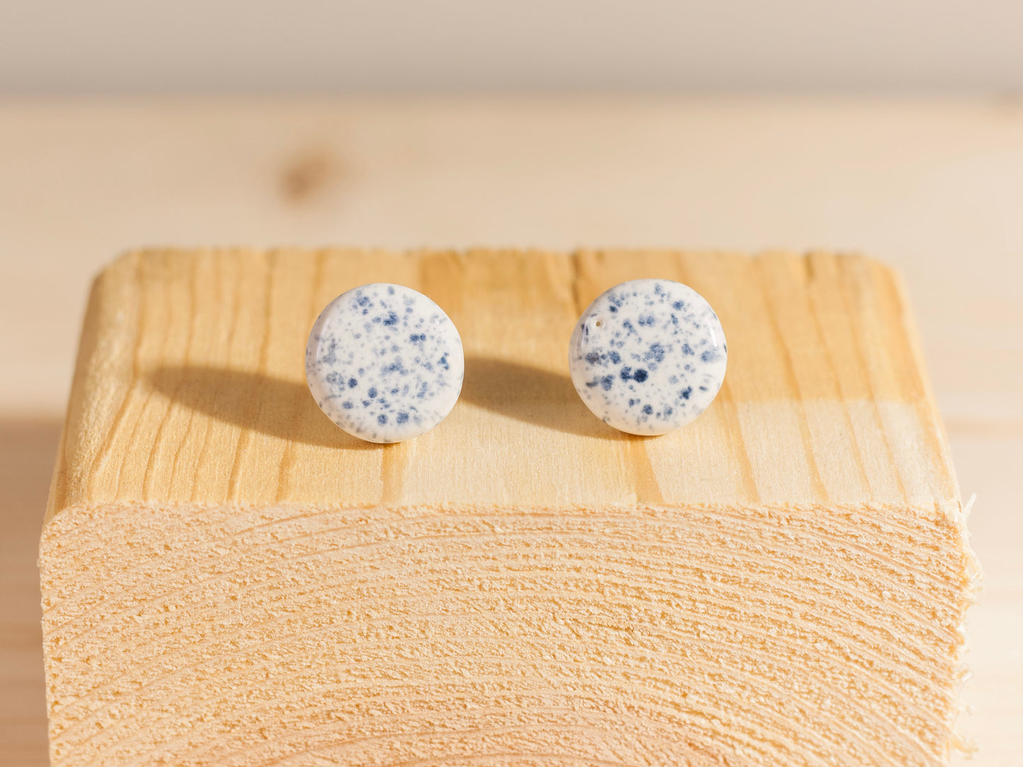 Chunky Studs – Circles – Blue Splatter