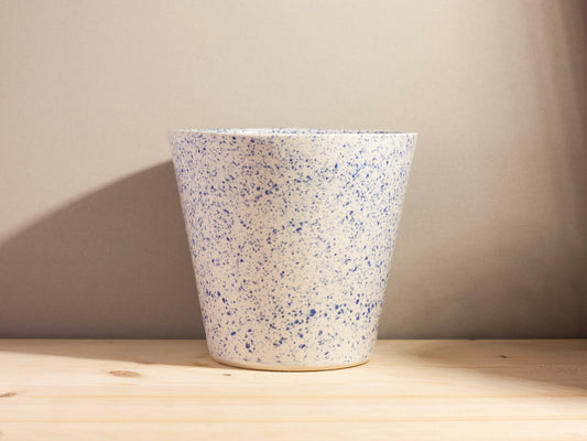 Flower Pot Planter – Blue Splatter