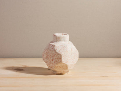 Geo Mini Bud Vase – Strawberry Splatter