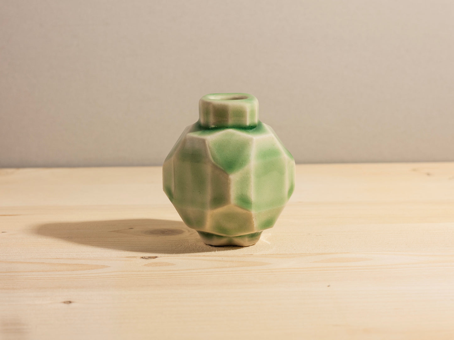 Geo Mini Bud Vase – Vintage Green
