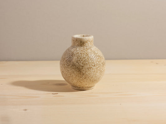 Mini Orb Bud Vase – Cream Speckle