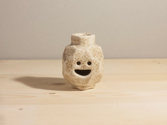 Spooky Mini Geo Ghost - White Speckle