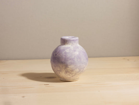 Mini Orb Bud Vase – Lavender Sponged