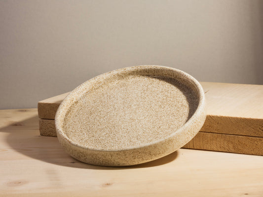 Small Serving Plate – Warm Speckle