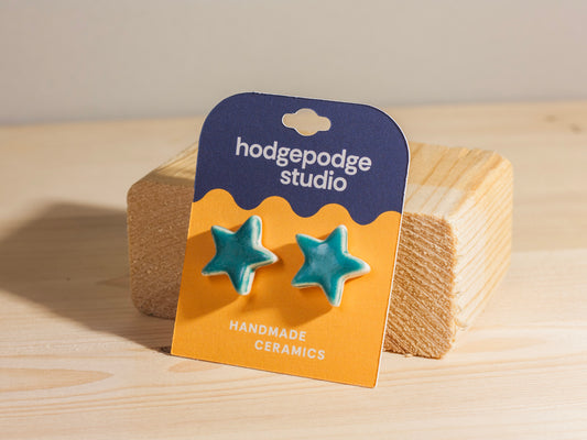 Chunky Studs – Stars – Turquoise