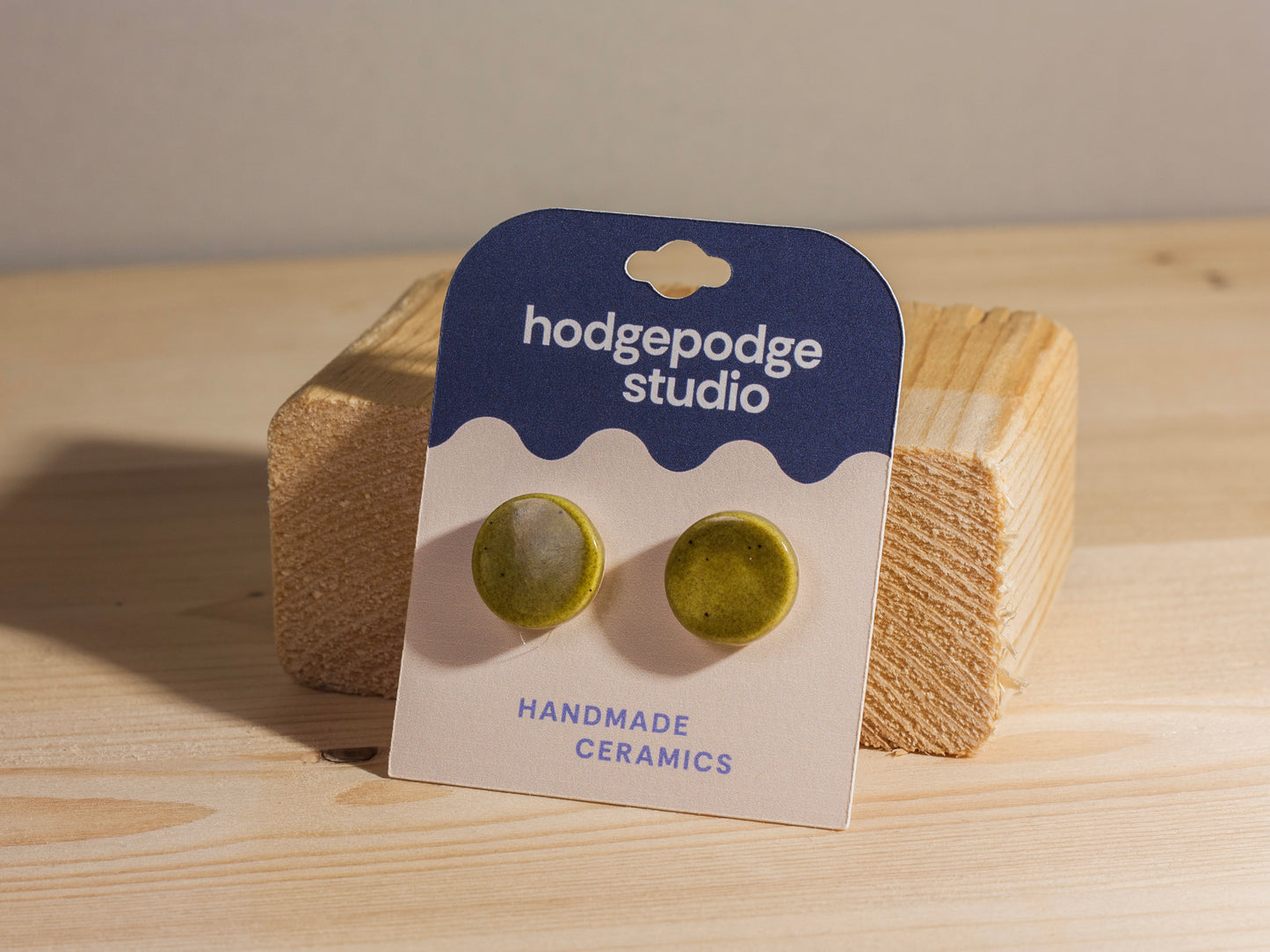 Chunky Studs – Circles – Olive