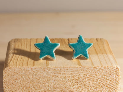 Chunky Studs – Stars – Turquoise