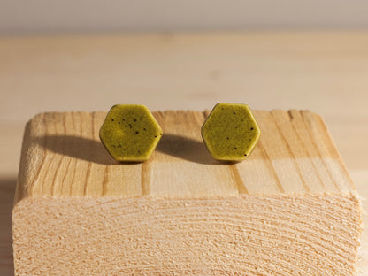 Chunky Studs – Hexagons – Olive