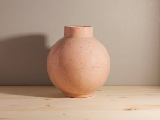 Large Orb Vase – Pink Sprinkles