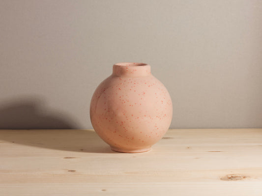 Small Orb Vase – Pink Sprinkles
