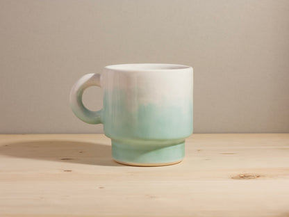 Stackable Mug Round Handle – Seafoam