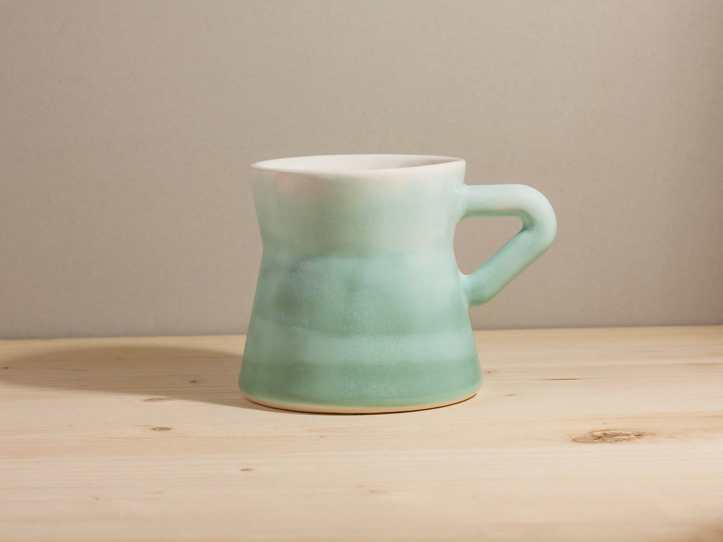 Diner Mug Triangle Handle – Seafoam
