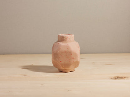 Geo Mini Bud Vase – Pink Sprinkles