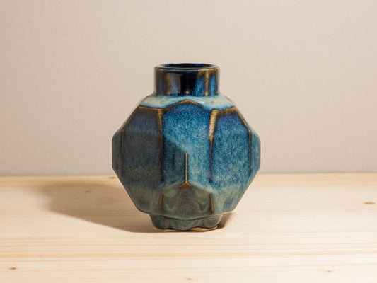 Small Geo Vase – Cerulean