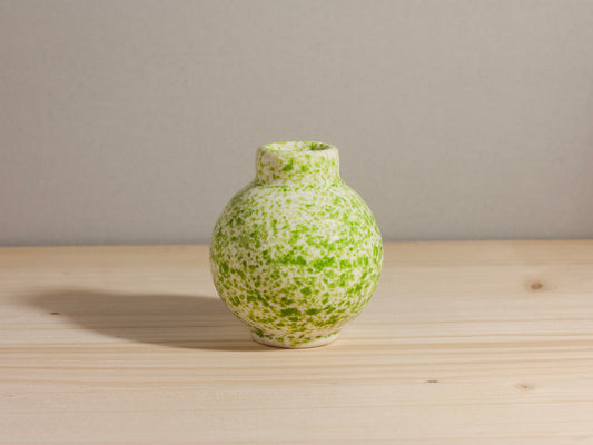 Mini Orb Bud Vase – Grass Green Splatter