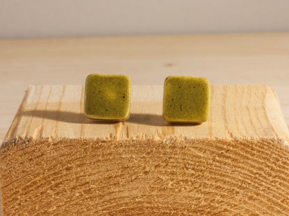 Chunky Studs – Squares – Olive